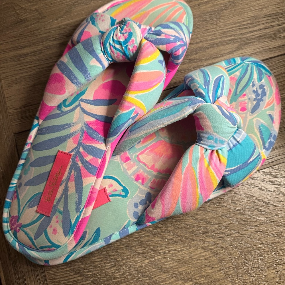Lilly Pulitzer Colorful Tropical Slippers